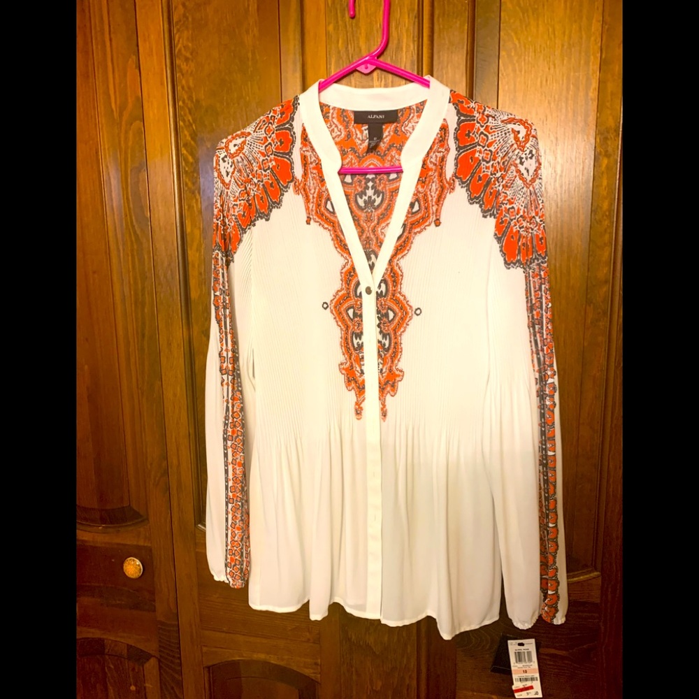 Alfani NWT size 10 multi color top